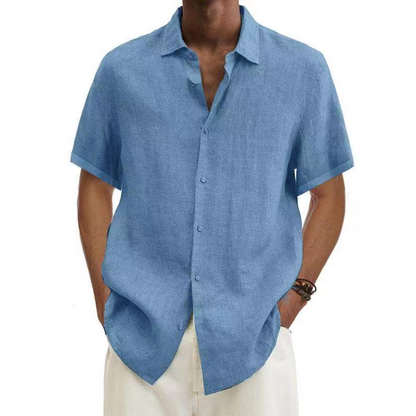 Chemise d'été en lin Manches courtes