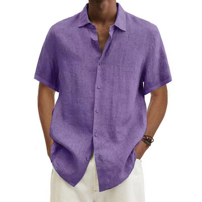 Chemise d'été en lin Manches courtes