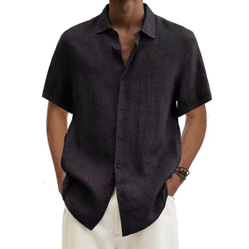 Chemise d'été en lin Manches courtes