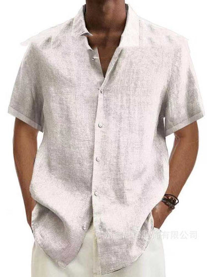 Chemise d'été en lin Manches courtes