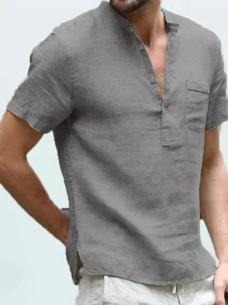 Chemise en lin coupe confort d'été