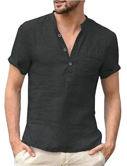 Chemise en lin coupe confort d'été