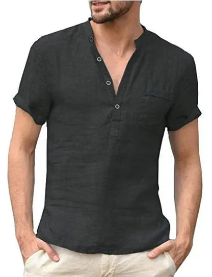 Chemise en lin coupe confort d'été