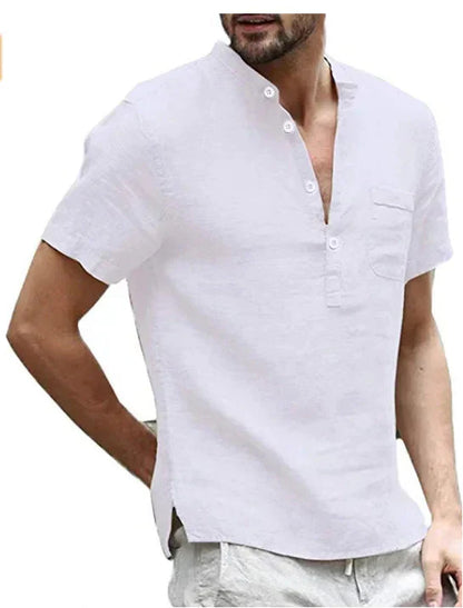 Chemise en lin coupe confort d'été
