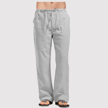 Pantalon d'été en lin confortable pour hommes
