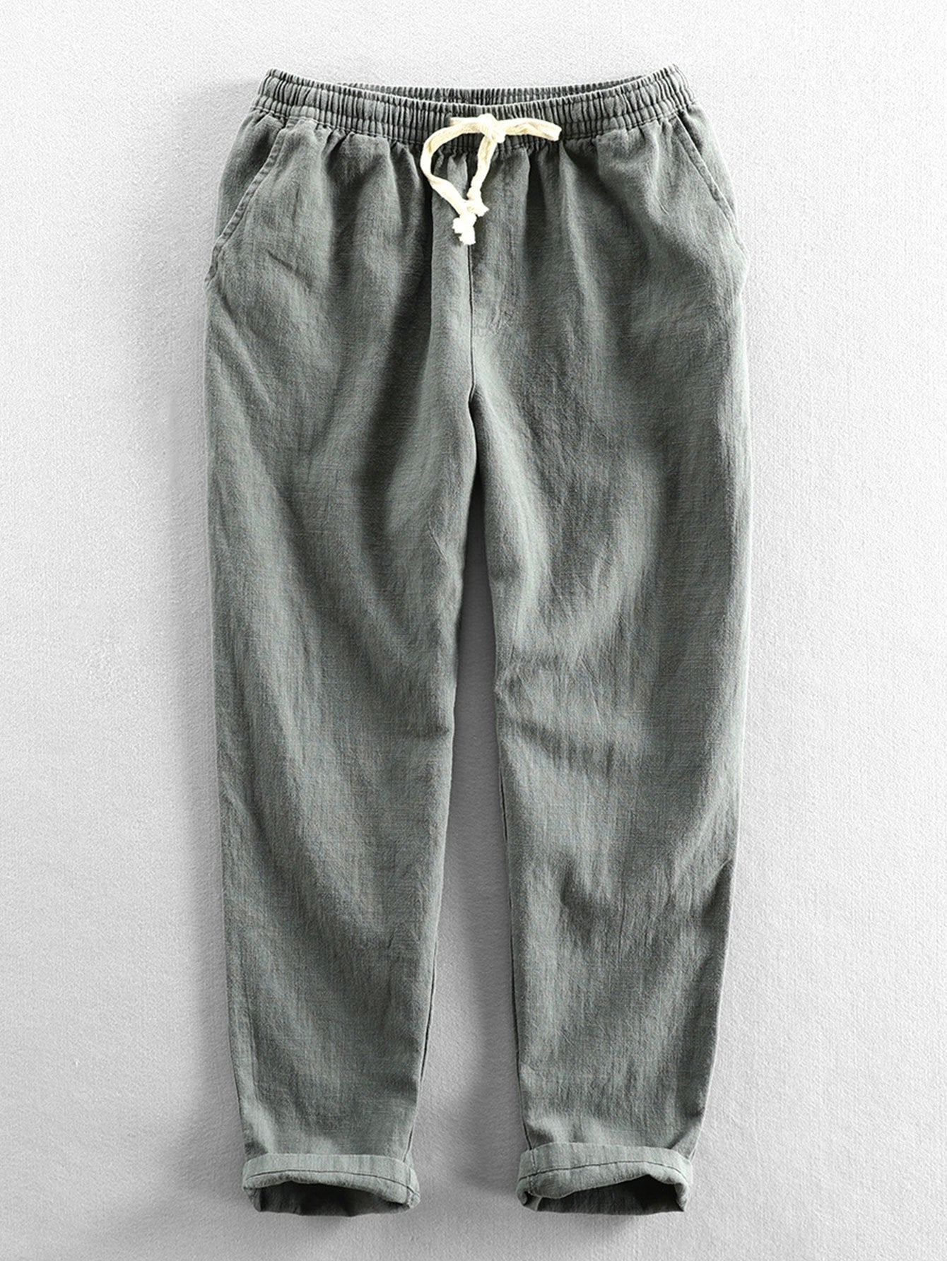 Pantalon décontracté homme taille élastique confortable