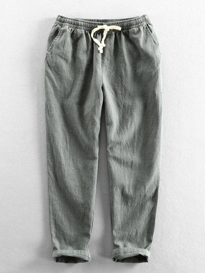 Pantalon décontracté homme taille élastique confortable