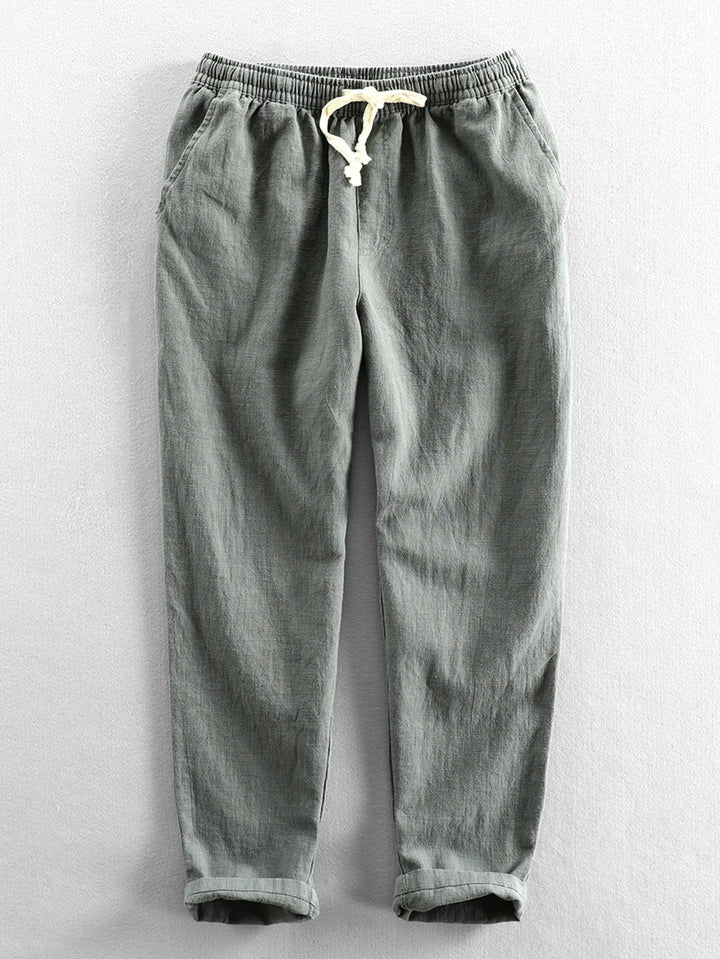 Pantalon décontracté homme taille élastique confortable