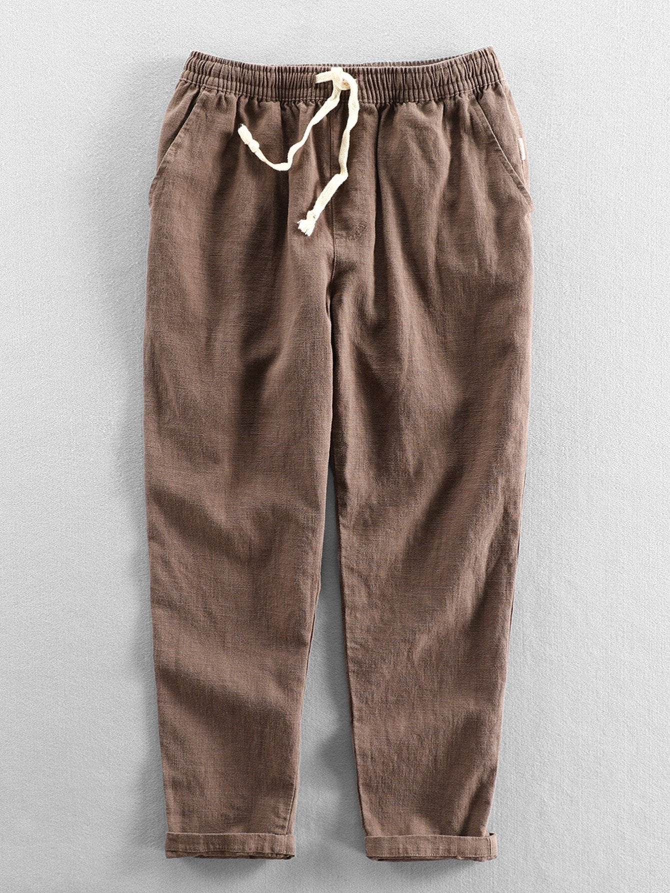 Pantalon décontracté homme taille élastique confortable