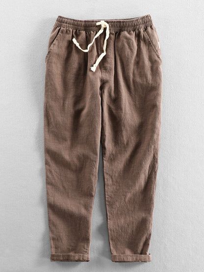 Pantalon décontracté homme taille élastique confortable
