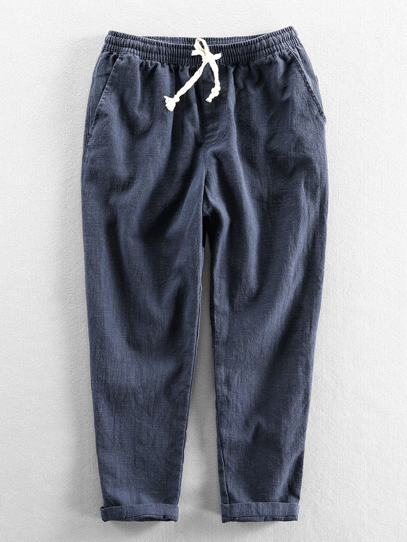 Pantalon décontracté homme taille élastique confortable
