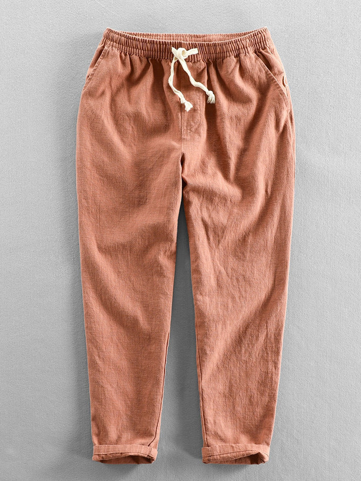 Pantalon décontracté homme taille élastique confortable