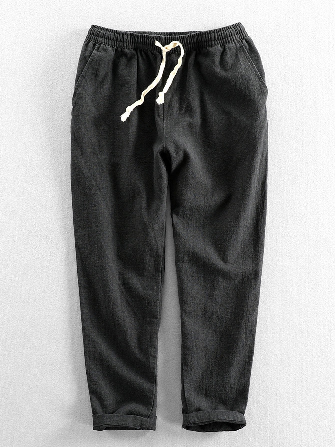 Pantalon décontracté homme taille élastique confortable