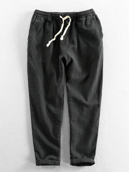 Pantalon décontracté homme taille élastique confortable