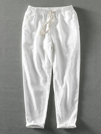 Pantalon décontracté homme taille élastique confortable