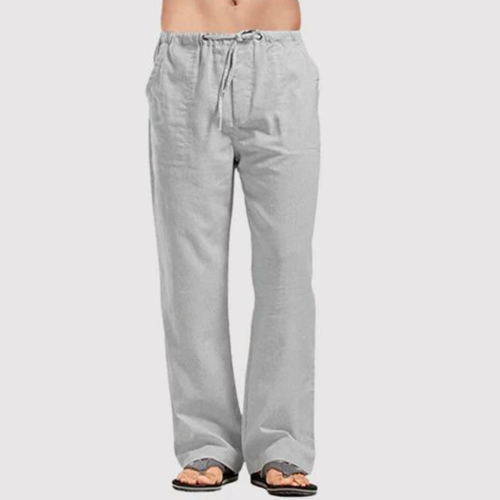 Pantalon en lin homme Confortable Été Loisirs