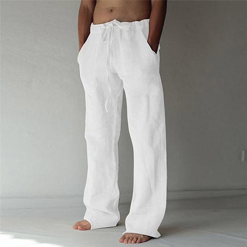Leicht Leinenhose Herren Sommer Bequem - IdealeKleiden