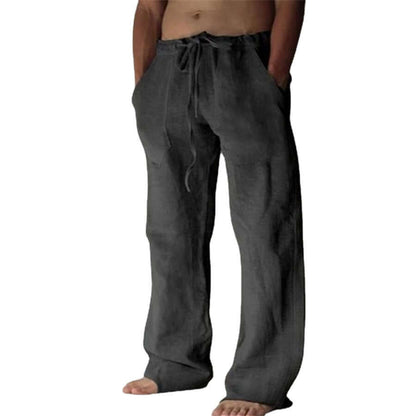 Pantalon en lin homme confortable été