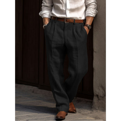 Pantalon en lin Été Confortable Coupe ample