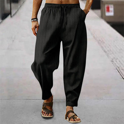 Pantalons en lin pour hommes Confortables Été