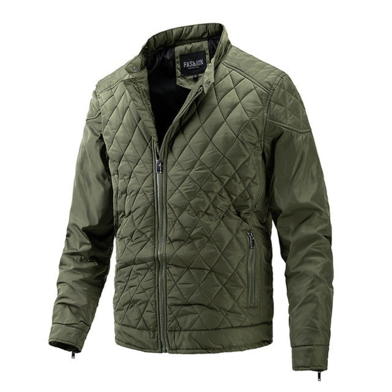 Veste d'automne homme motif losanges moderne élégant