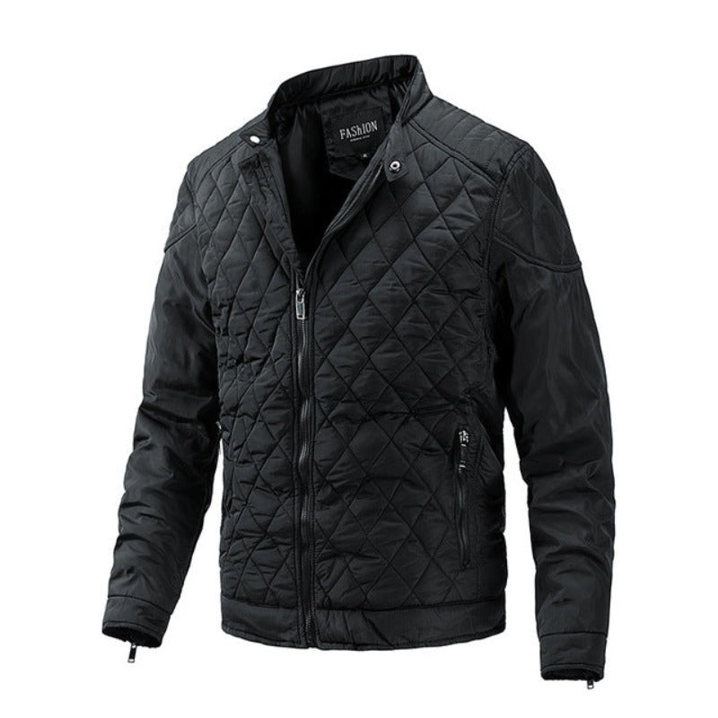 Veste d'automne homme motif losanges moderne élégant
