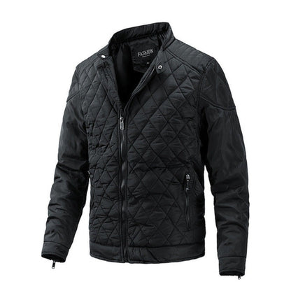 Veste d'automne homme motif losanges moderne élégant