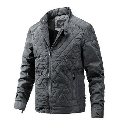 Veste d'automne homme motif losanges moderne élégant