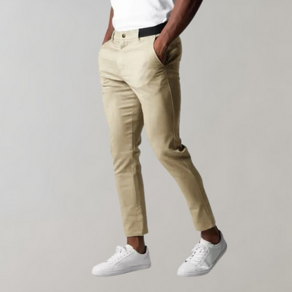 Chinos homme slim fit légers en coton tendance