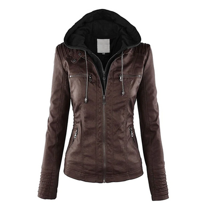 Veste féminine pratique avec capuche