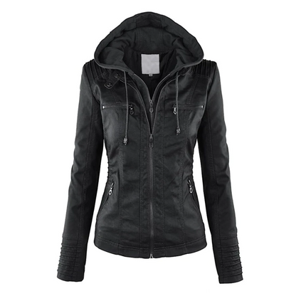 Veste féminine pratique avec capuche