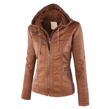Veste féminine pratique avec capuche