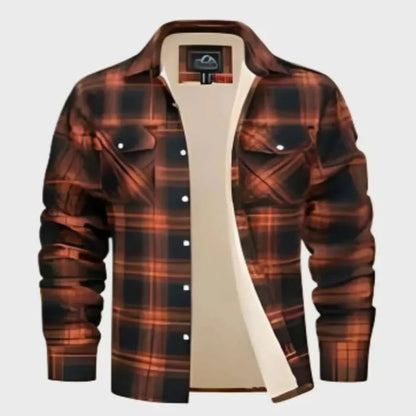 Veste en flanelle douce doublée Sherpa pour femme