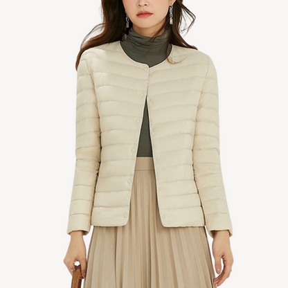 Veste d'hiver femme ajustée boutonnée