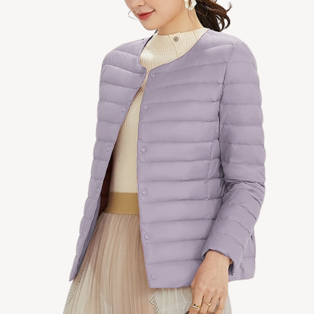 Veste d'hiver femme ajustée boutonnée