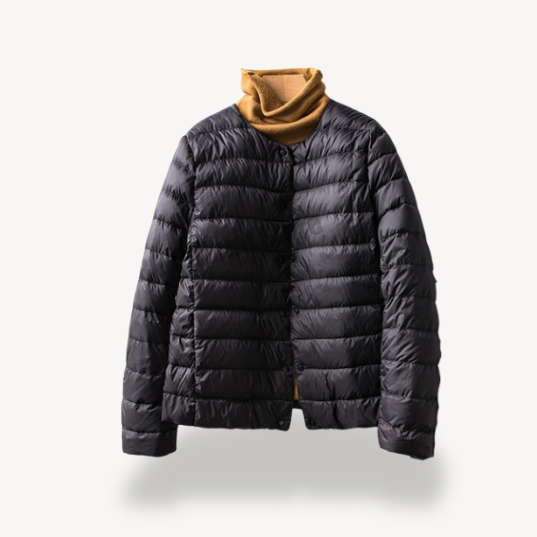 Veste d'hiver femme ajustée boutonnée