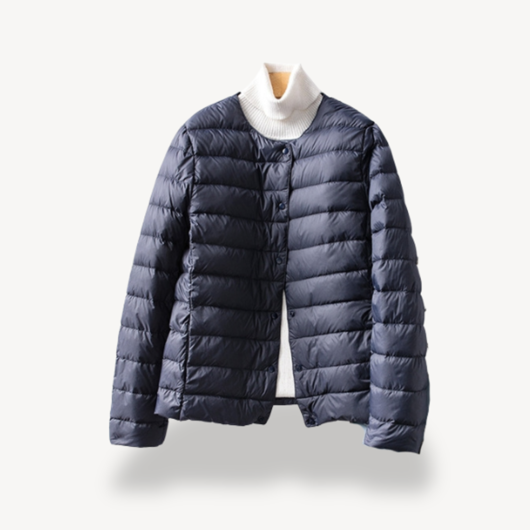 Veste d'hiver femme ajustée boutonnée