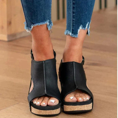 Sandales pour femme bout ouvert design élégant