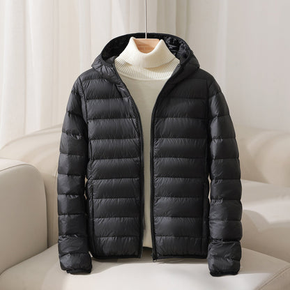 Veste à capuche matelassée en duvet chaud et isolant