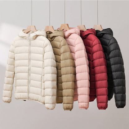 Veste à capuche matelassée en duvet chaud et isolant