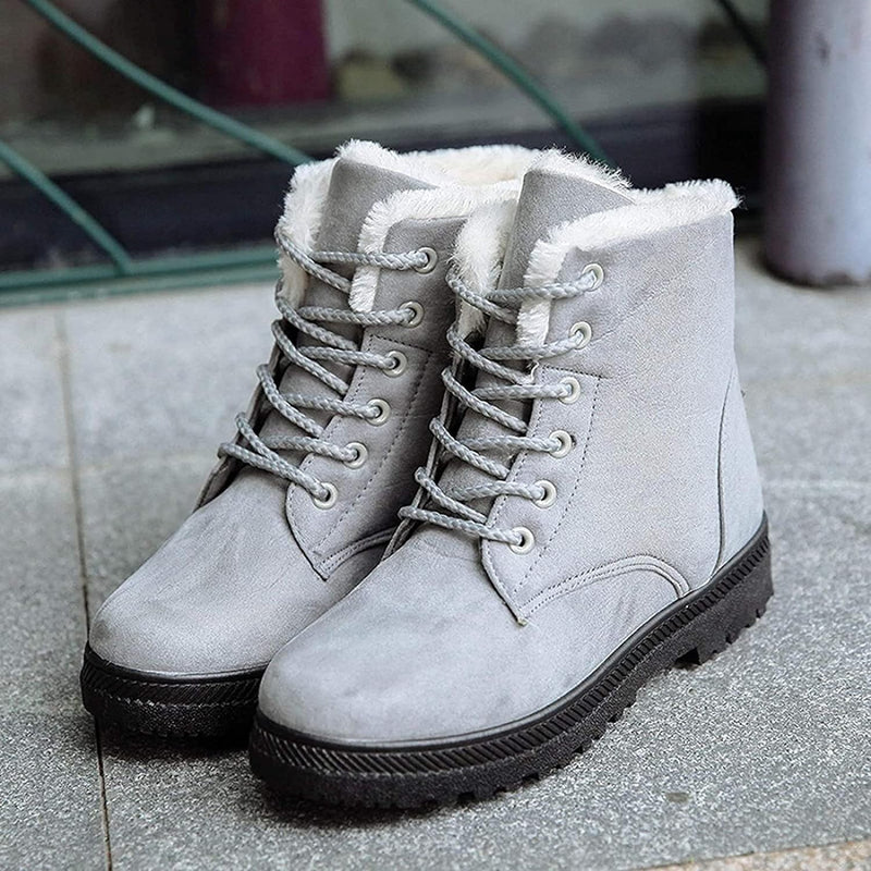 Bottines femme laçage doublure douce