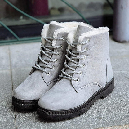 Bottines femme laçage doublure douce