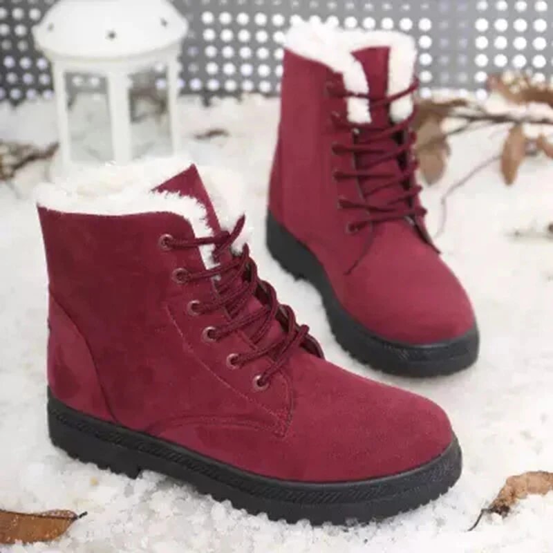 Bottines femme laçage doublure douce