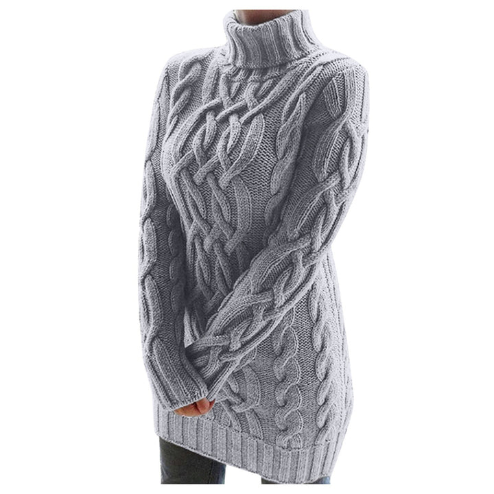 Pull col roulé en maille Doux et chaud