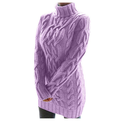 Pull col roulé en maille Doux et chaud