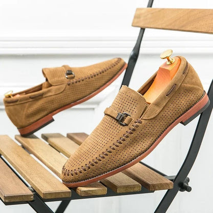 Mocassins homme confortables en daim respirant