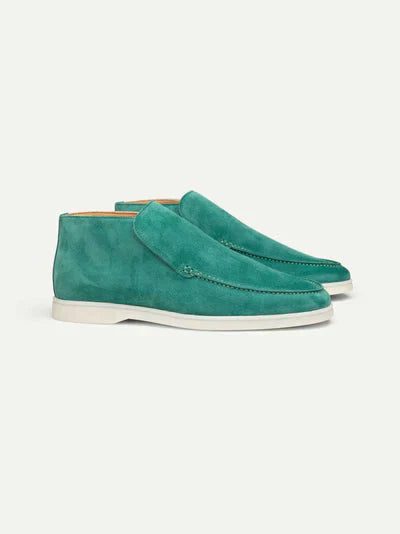 Mocassins en daim marron pour homme, sans lacets