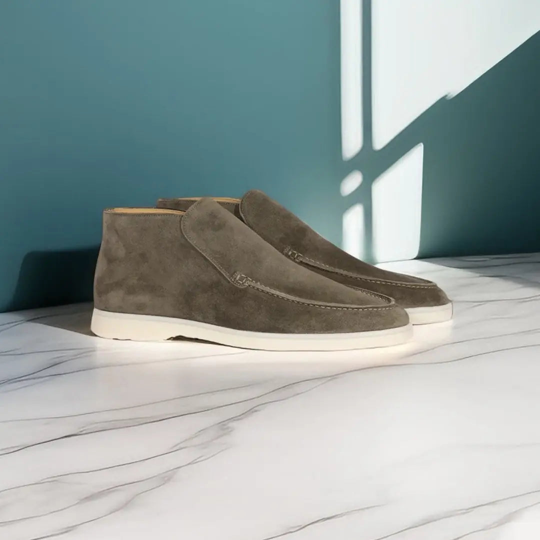 Mocassins pour hommes en daim, design élégant