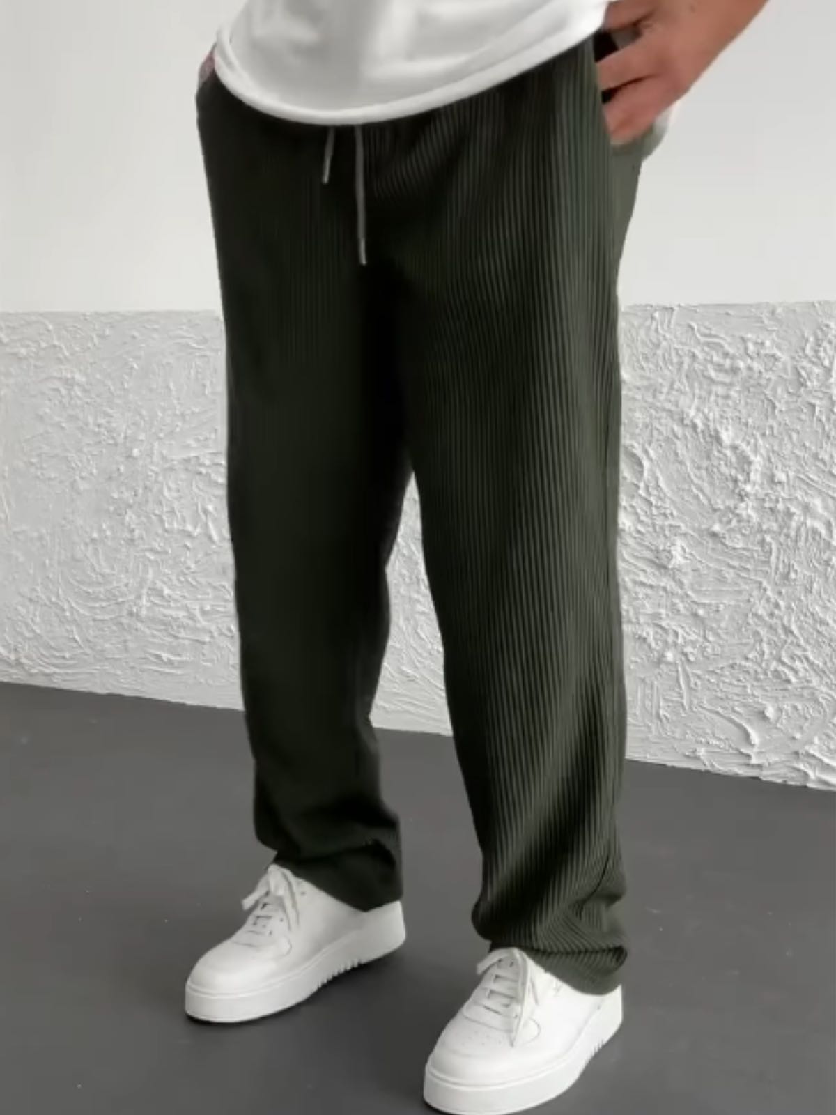 Pantalon homme confortable coupe ample