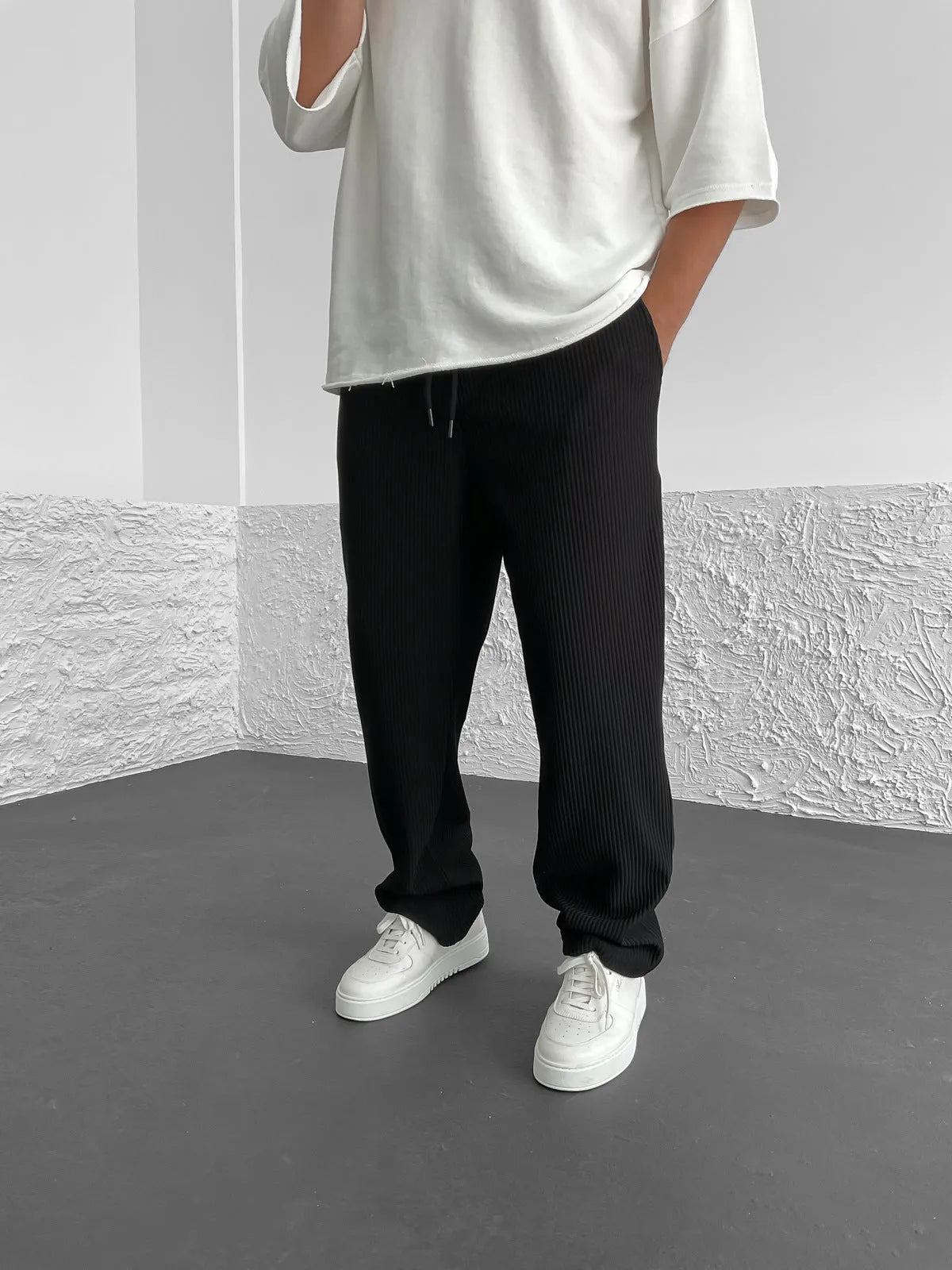 Pantalon homme confortable coupe ample